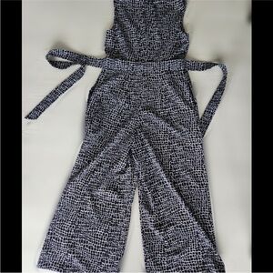Calvin Klein Black and White Jumpsuit Size 12